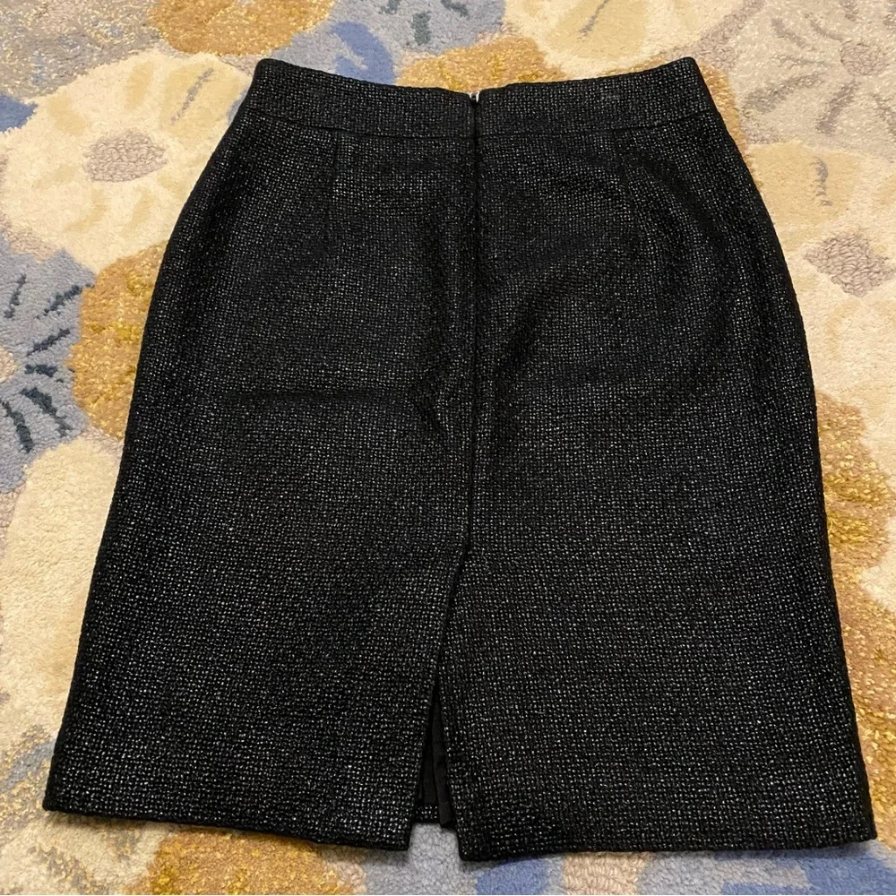Banana Republic Coated Tweed Pencil Skirt